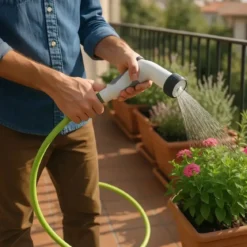 Tubo da Giardino Estensibile 25 m con Pistola per Irrigazione Multigetto