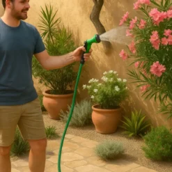 Tubo Estensibile da Giardino 10-30 m con Pistola a 8 Getti Irrigazione