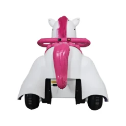 Unicorno Elettrico Cavalcabile 12V per Bambini con Luci e Suoni