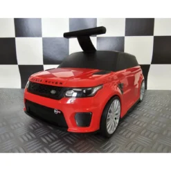 Valigia da Viaggio 2 in 1 Auto Range Rover Rossa Cavalcabile per Bambini