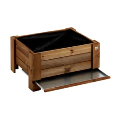 Vaso in Legno 80 Fioriera Rettangolare Orto Rialzato Urbano da Giardino Balcone