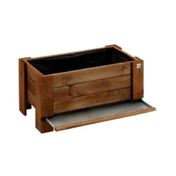 Vaso in Legno Kit Fioriera Rettangolare Orto Rialzato Urbano da Giardino Balcone