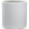 Vaso in Resina Bianco 36x35 Resistente Raggi UV Materiale Riciclabile