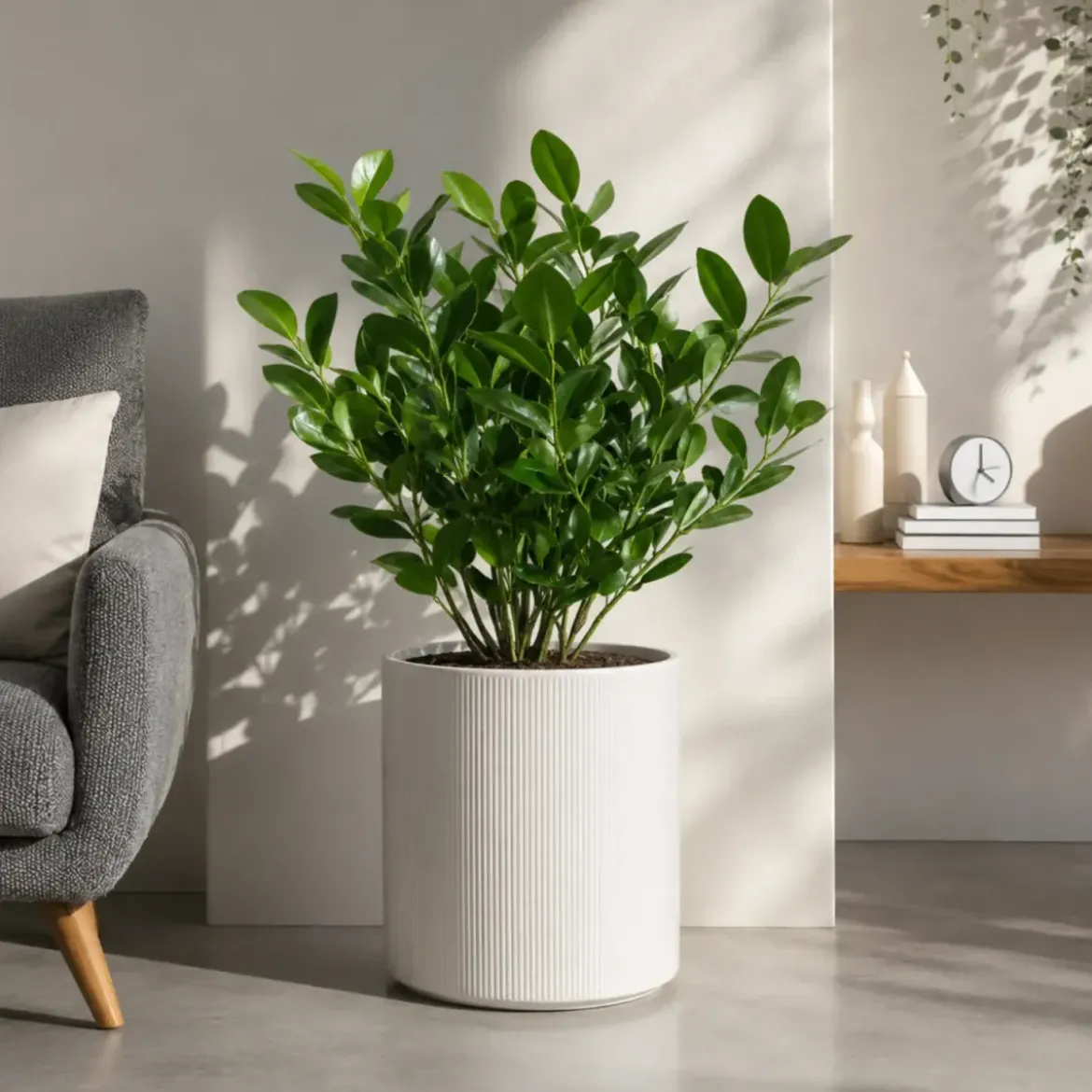 Vaso in Resina Bianco 36x35 Resistente Raggi UV Materiale Riciclabile