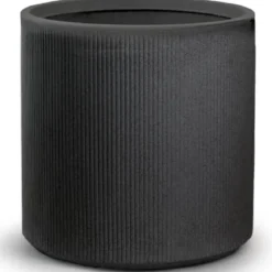 Vaso in Resina Grigio 36x35 Resistente Raggi UV Materiale Riciclabile