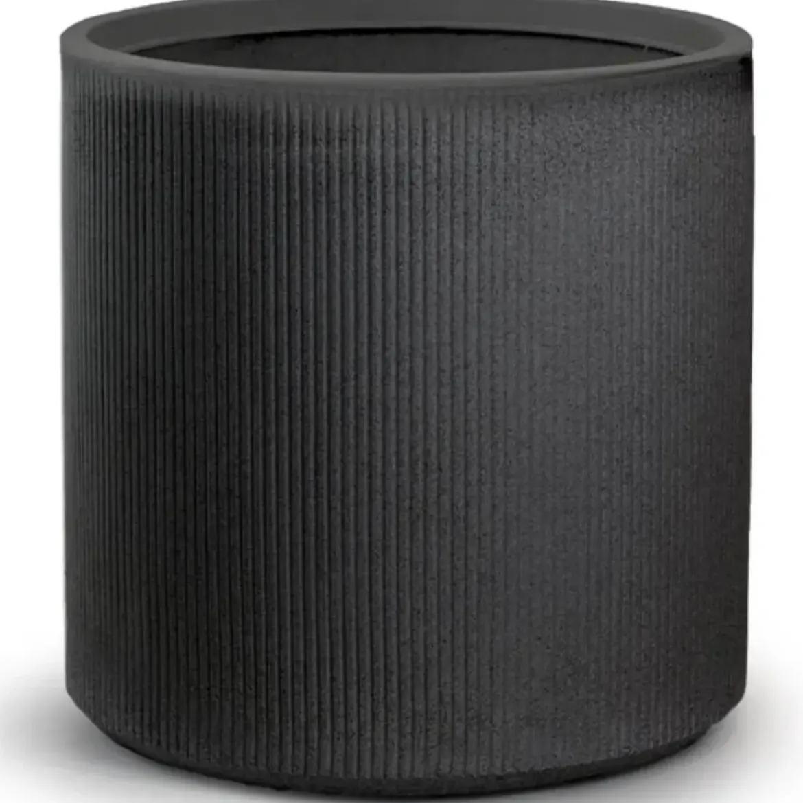 Vaso in Resina Grigio 36x35 Resistente Raggi UV Materiale Riciclabile