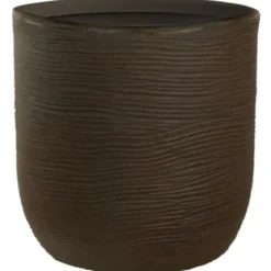 Vaso in Resina Marrone 35x34 Resistente Raggi UV Materiale Riciclabile
