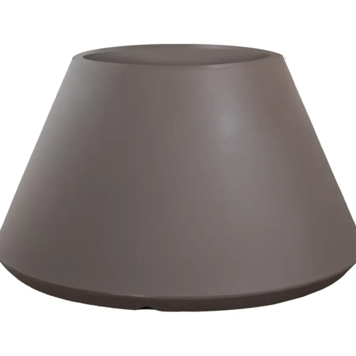 Vaso in Resina Tortora Rotazionale 60x35 cm Resistente Raggi UV