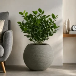 Vaso in Resina Verde 40x33 Rotazionale da Interno Esterno Atossico