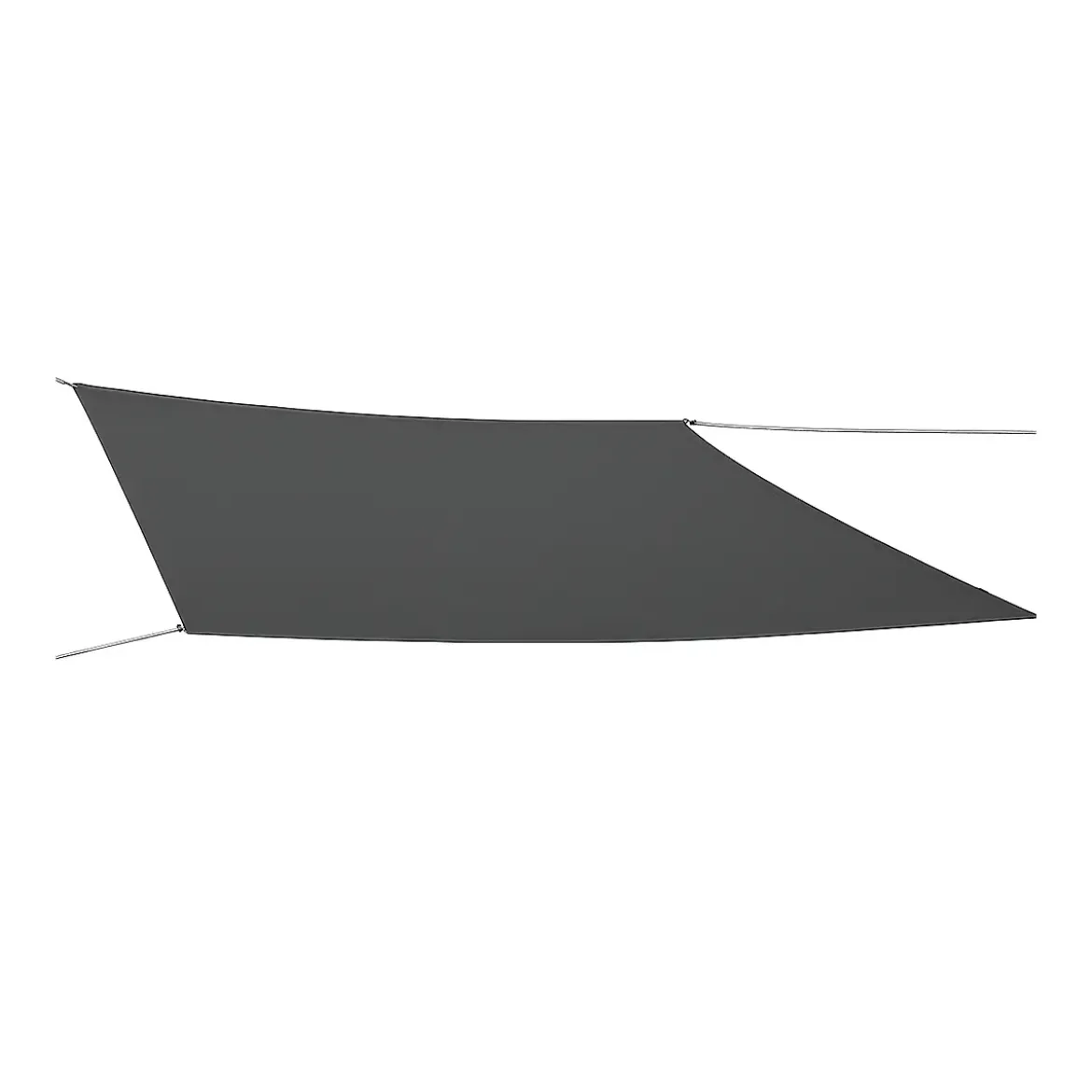 Vela Impermeabile Quadrata 5x5 m Antracite con Anelli in Acciaio Rinforzato