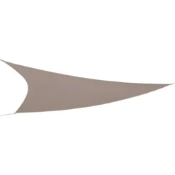Vela Ombreggiante Triangolare 3,6x3,6 m Tortora Idrorepellente Esterno