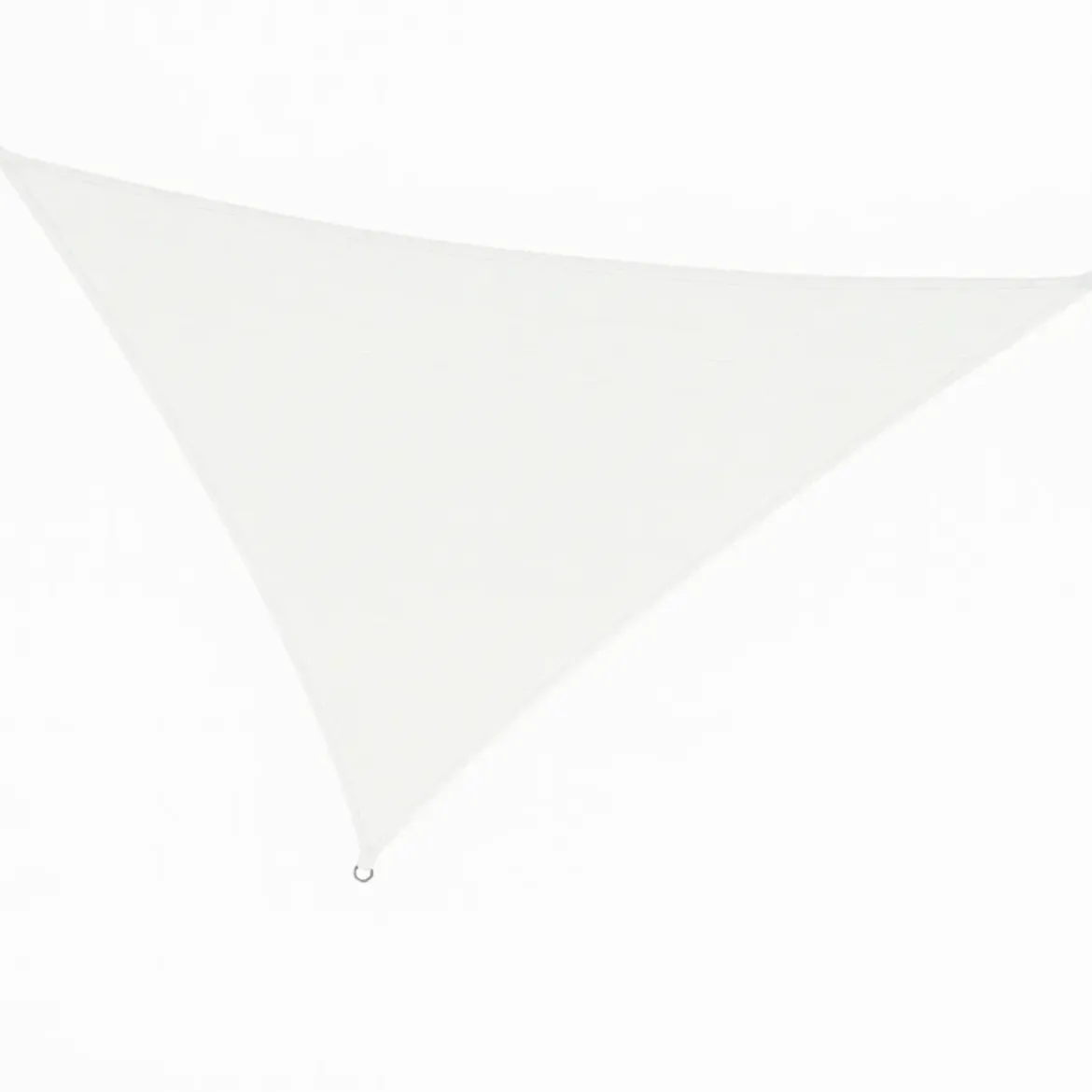 Vela Ombreggiante Triangolare Bianco 5x5x5 m Cucitura Rinforzata