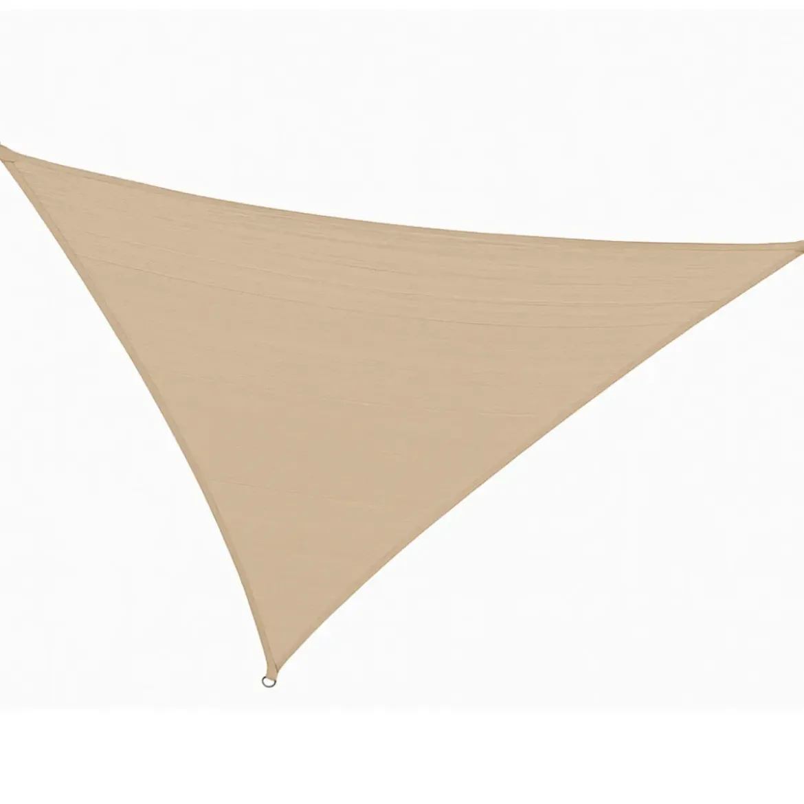 Vela Ombreggiante Triangolare 3x3x3 m Beige per Giardino e Terrazzo