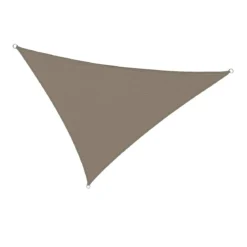 Vela Ombreggiante Triangolare Tortora 3,6x3,6x3,6 m Anelli in Acciaio