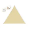 Vela Ombreggiante 5x5 Beige Triangolare Telo da Giardino Esterno Tenda Parasole