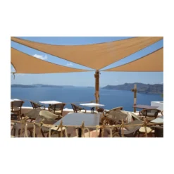 Vela Ombreggiante 3x3 Grigia Cenere Triangolare Tenda Parasole Giardino Esterno