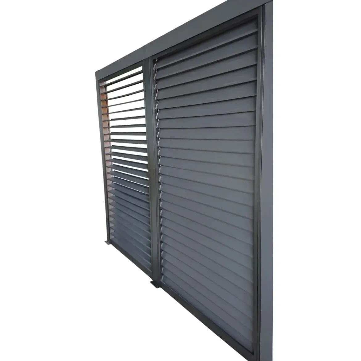 Veneziane in Alluminio 2 Pannelli per Pergola Bioclimatica Lato 3 m