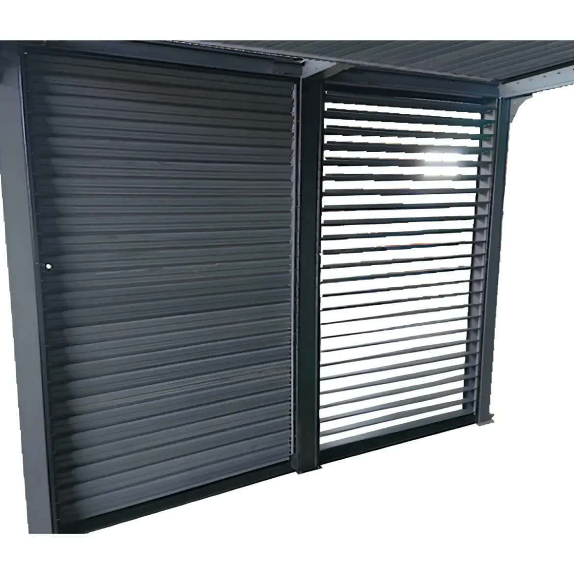 Veneziane in Alluminio 2 Pannelli per Pergola Bioclimatica Lato 3 m