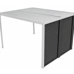 Veneziane in Alluminio 2 Pannelli per Pergola Bioclimatica Lato 3 m