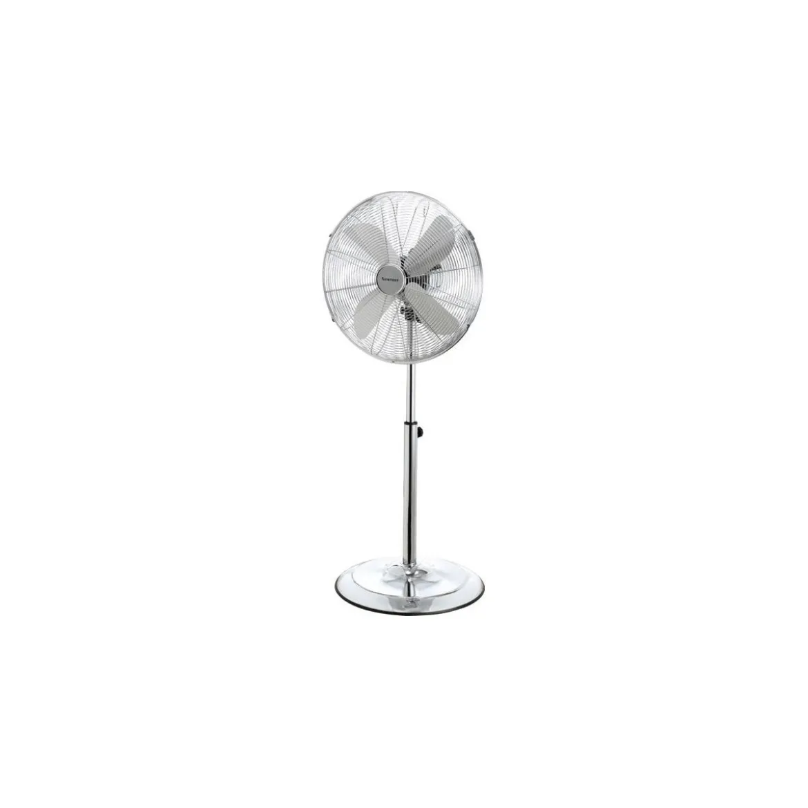 Ventilatore a Piantana da Pavimento Velocita Pale Oscillante Orizzontale Cromato