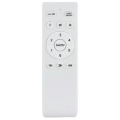 Ventilatore da Soffitto con Luce LED Metallo 3 Pale in Legno con Timer