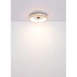 Ventilatore da Soffitto con Luce LED Dimmerabile Bianco Legno 3 Pale