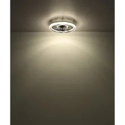 Ventilatore da Soffitto con Luce Nero Cristalli LED Dimmer Telecomando