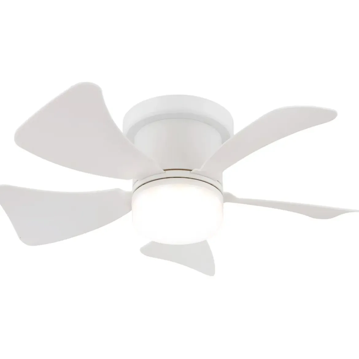Ventilatore da Soffitto con Luce LED CCT Regolabile Bianco 5 Pale