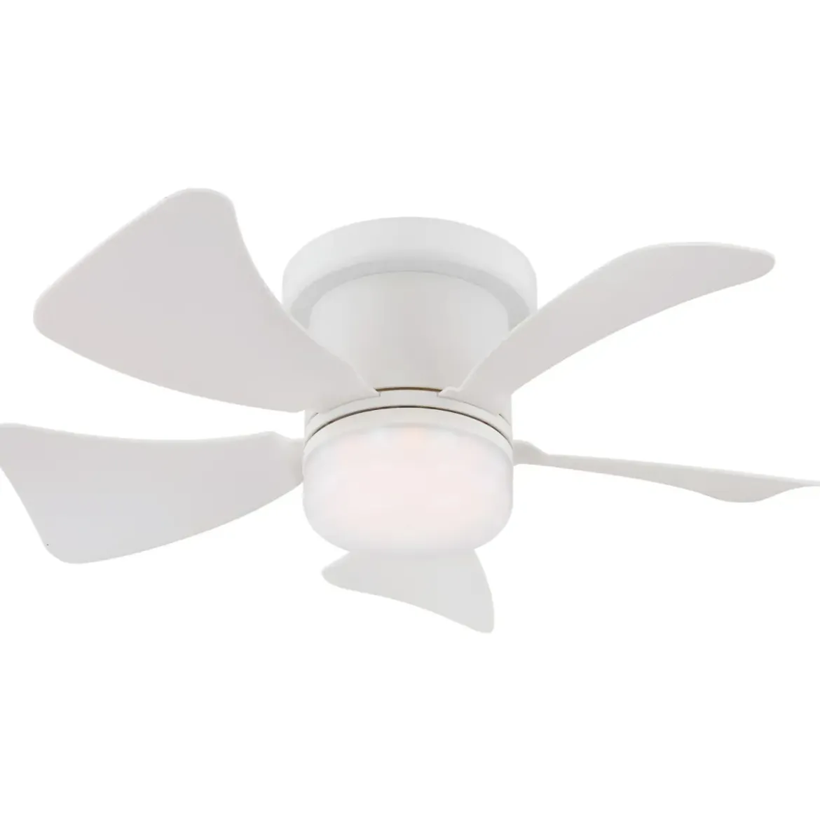 Ventilatore da Soffitto con Luce LED CCT Regolabile Bianco 5 Pale