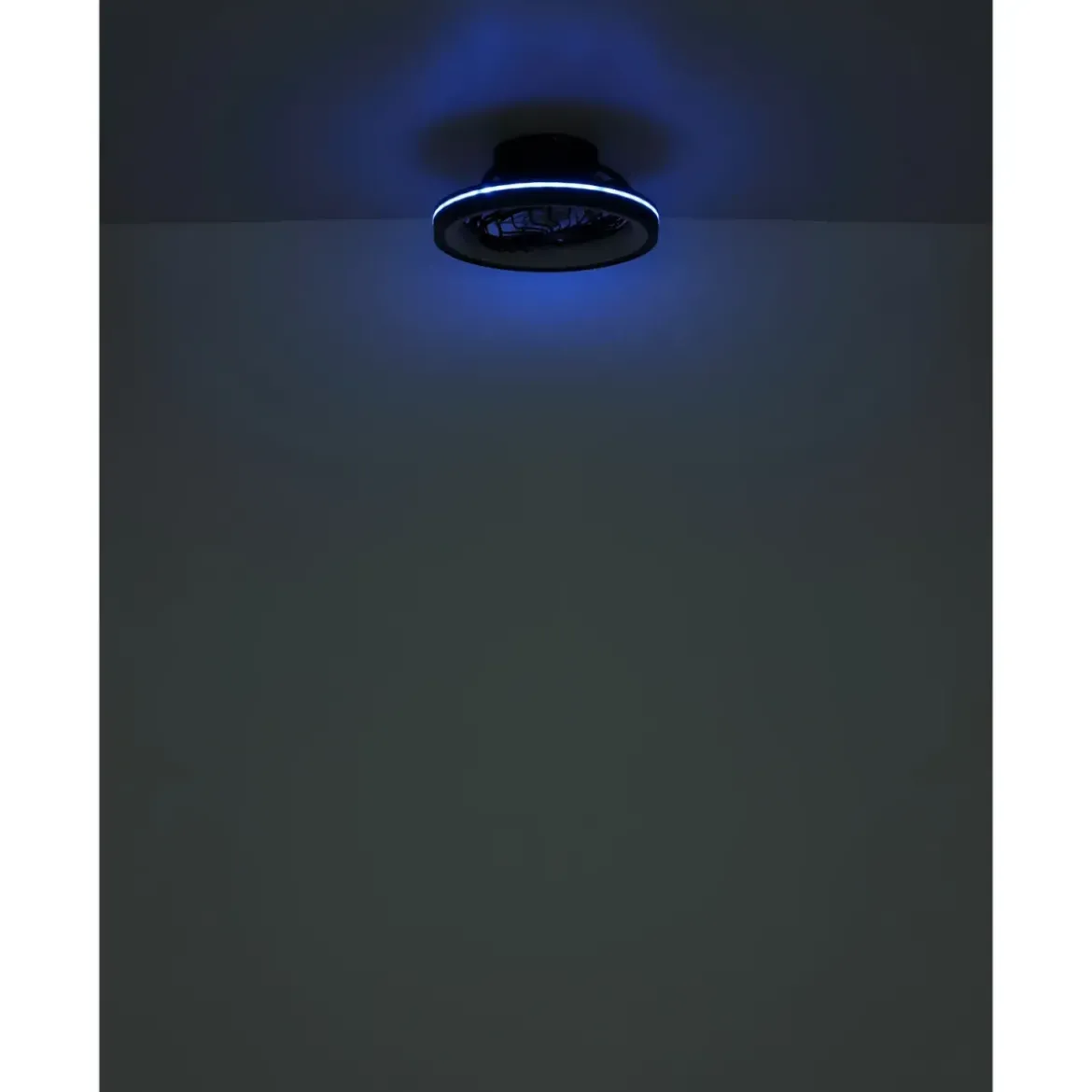 Ventilatore da Soffitto con Luce Nero LED RGB Dimmerabile Telecomando