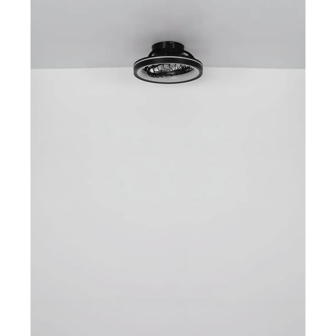 Ventilatore da Soffitto con Luce Nero LED RGB Dimmerabile Telecomando