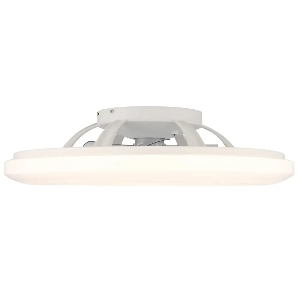 Ventilatore da Soffitto con Nero Bianco 60 cm LED RGB Telecomando