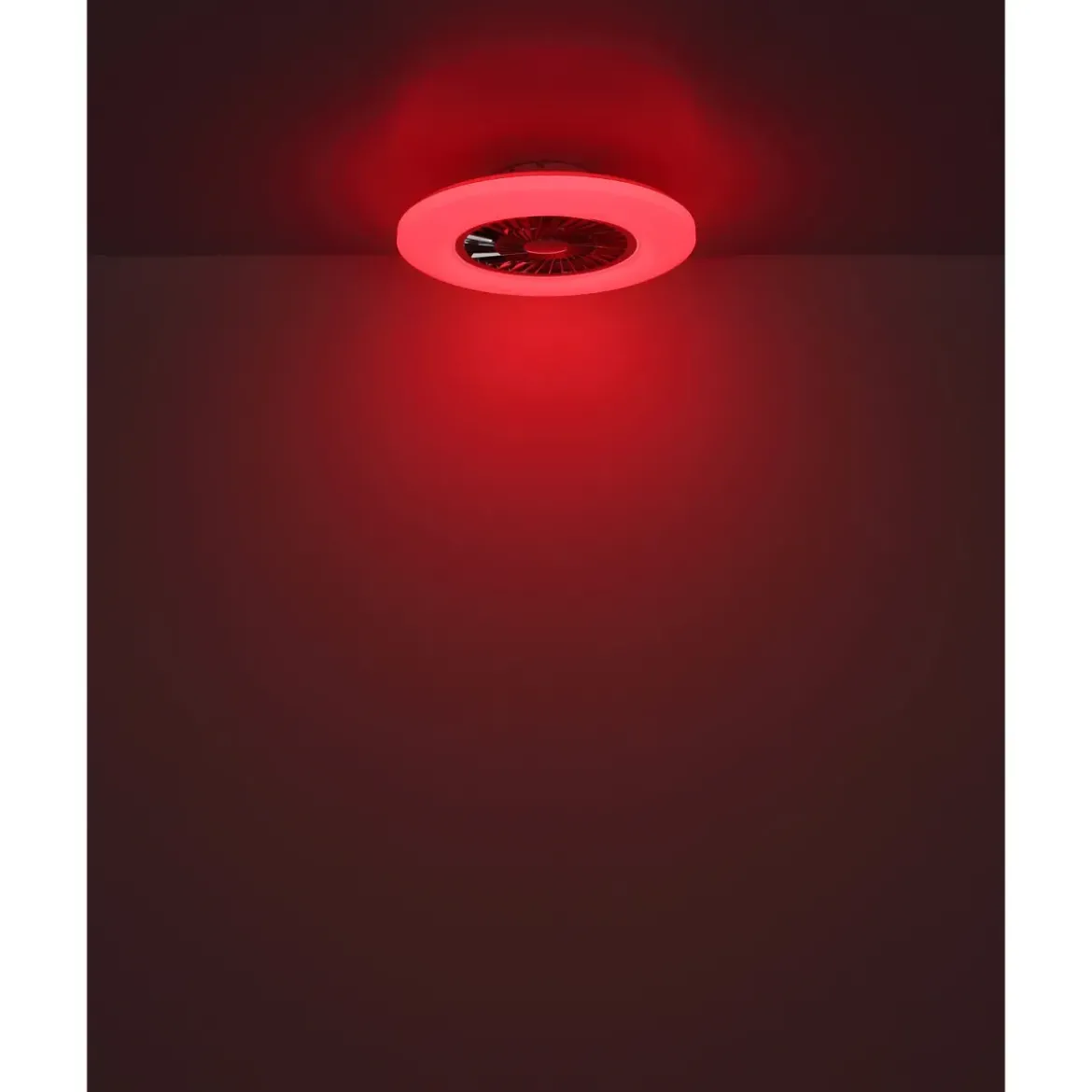 Ventilatore da Soffitto con Nero Bianco 60 cm LED RGB Telecomando