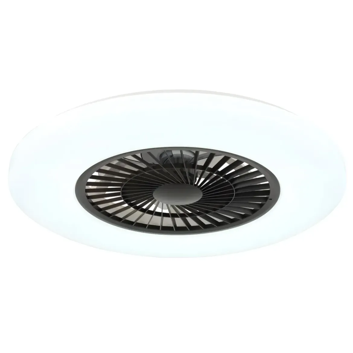 Ventilatore da Soffitto con Nero Bianco 60 cm LED RGB Telecomando