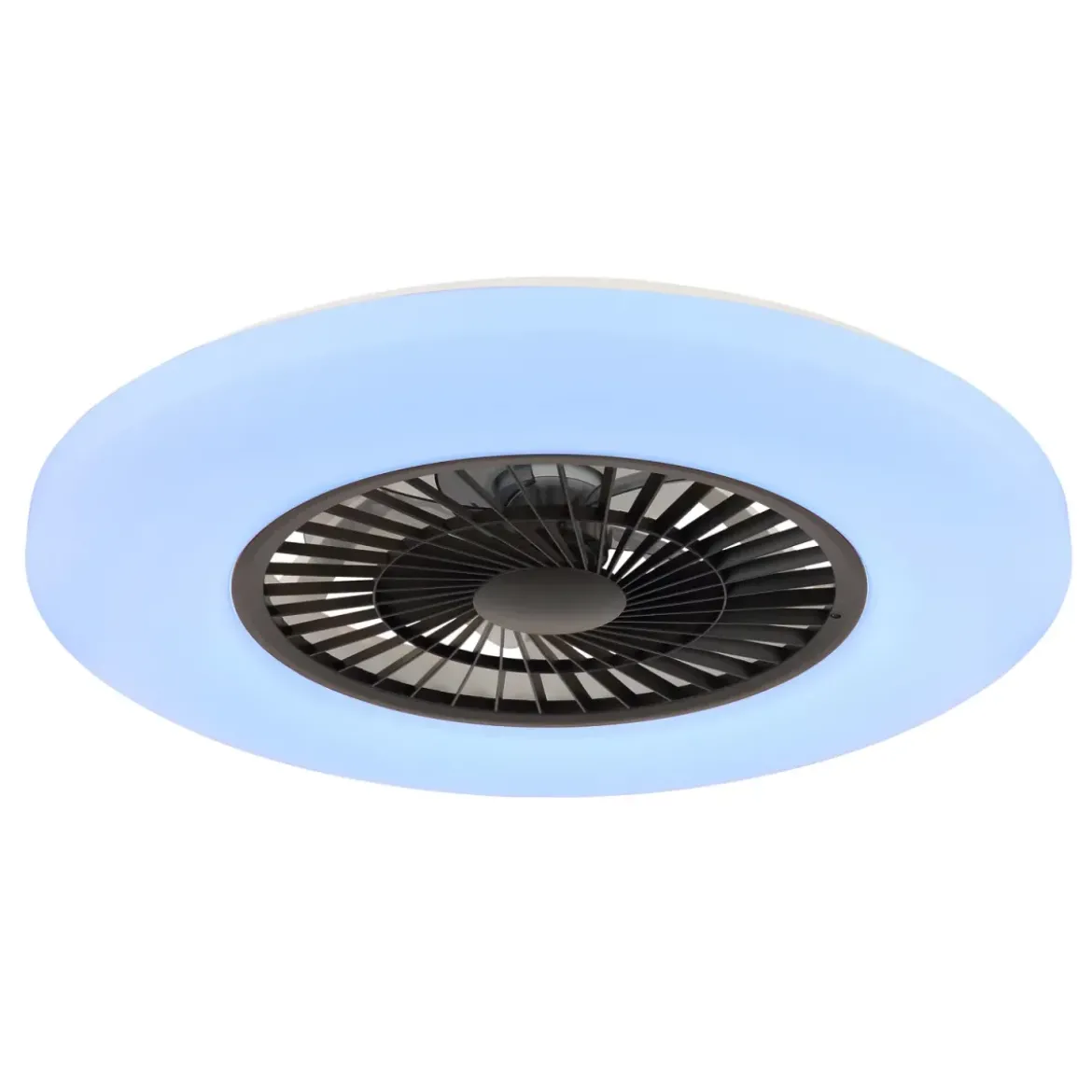 Ventilatore da Soffitto con Nero Bianco 60 cm LED RGB Telecomando