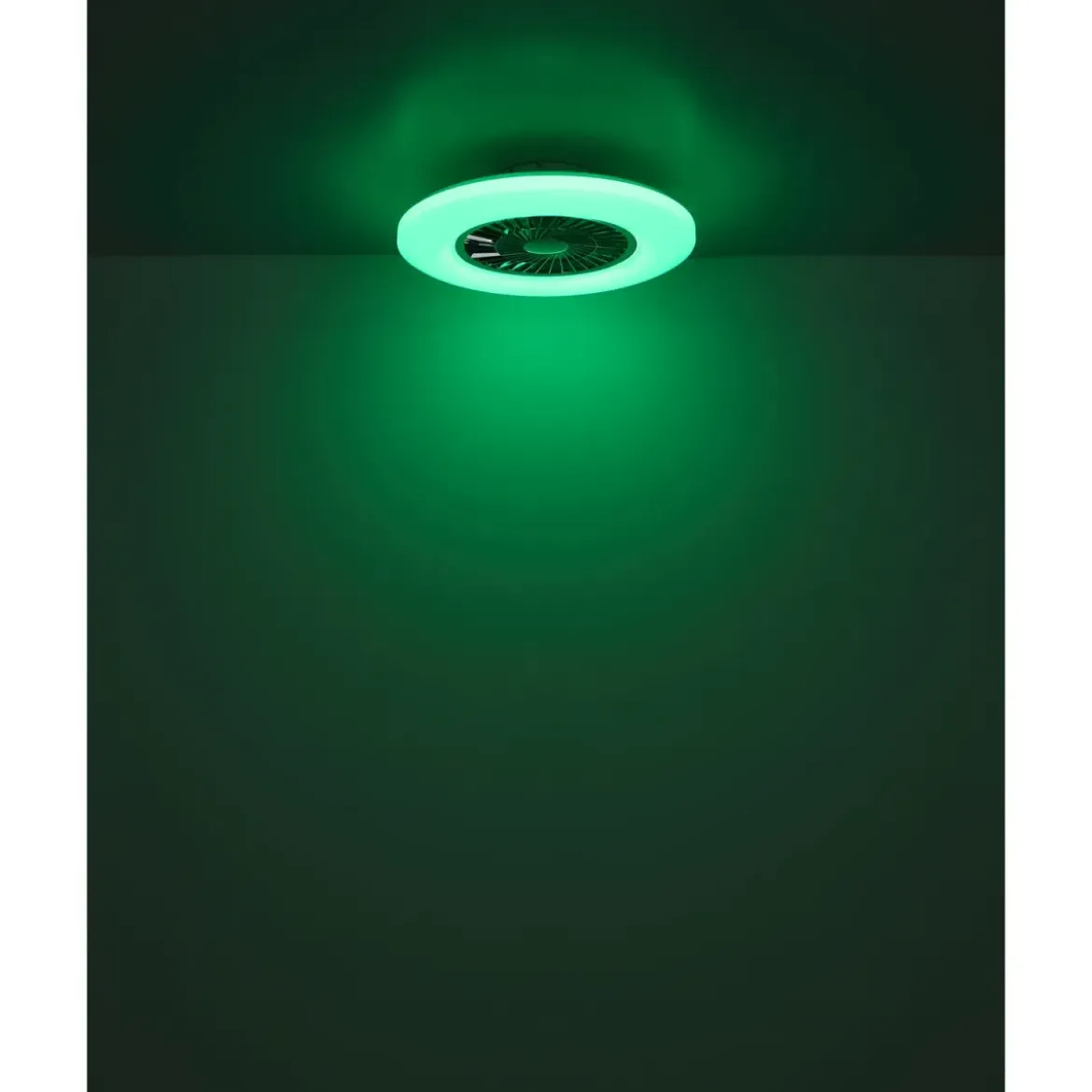 Ventilatore da Soffitto con Nero Bianco 60 cm LED RGB Telecomando