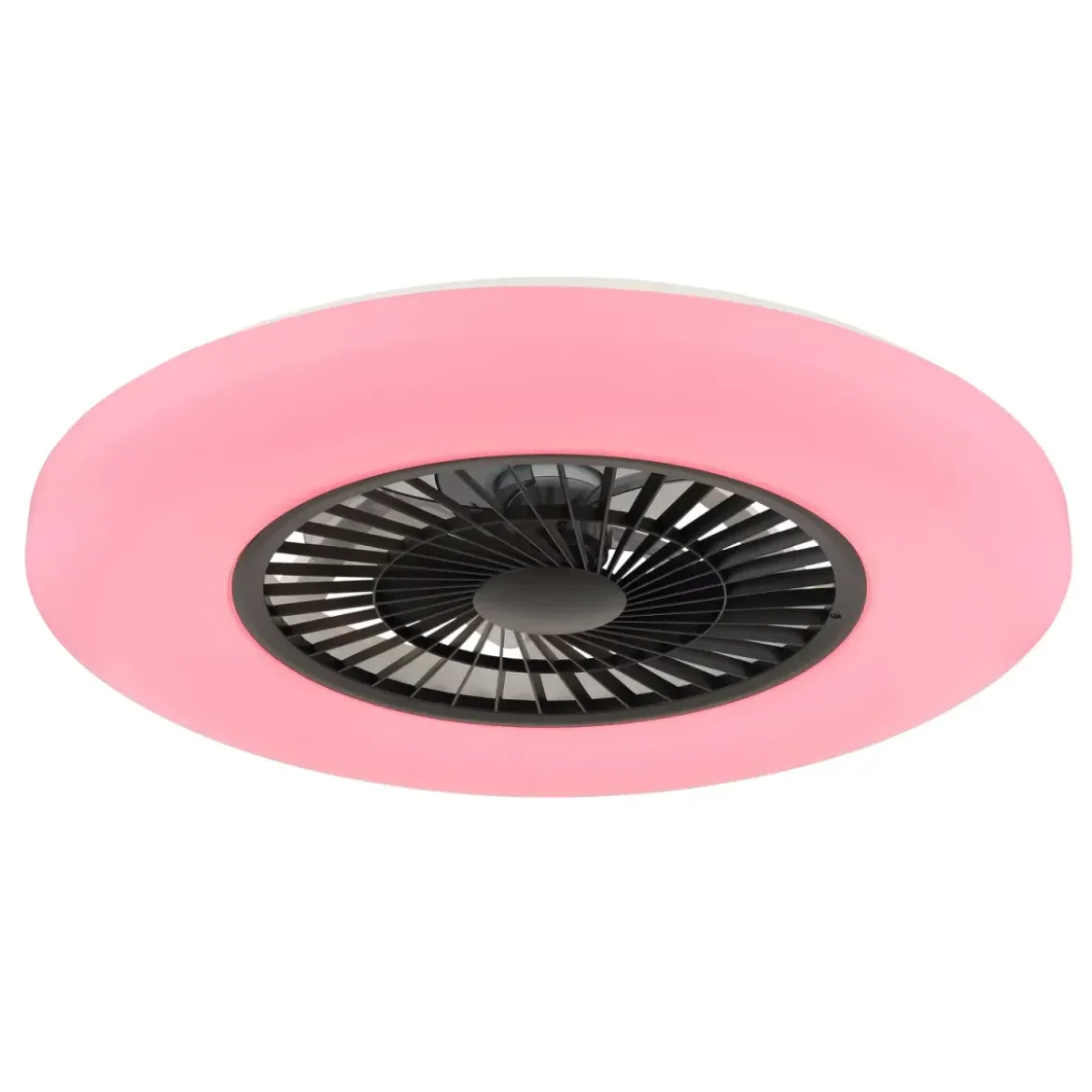 Ventilatore da Soffitto con Nero Bianco 60 cm LED RGB Telecomando