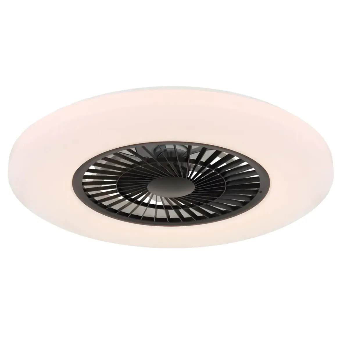 Ventilatore da Soffitto con Nero Bianco 60 cm LED RGB Telecomando