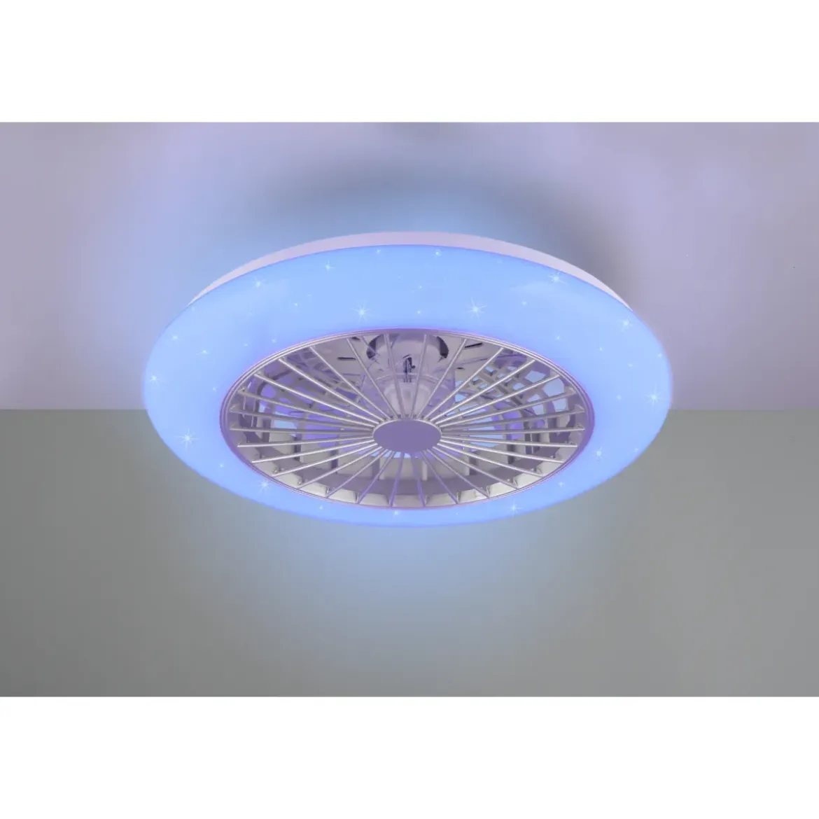 Ventilatore da Soffitto LED con Luce RGB Dimmerabile e Telecomando