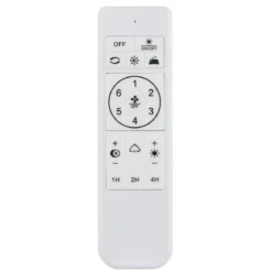 Ventilatore da Soffitto Plafoniera LED Dimmerabile 45 cm Bianco Nero