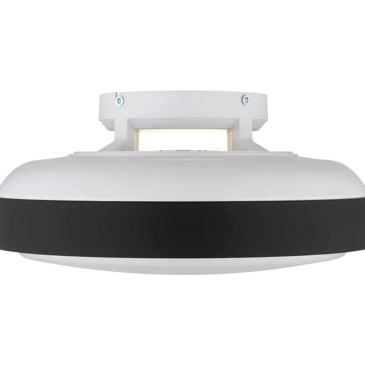 Ventilatore da Soffitto Plafoniera LED Dimmerabile 45 cm Bianco Nero