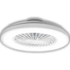 Ventilatore da Soffitto Zephir Plafoniera LED 30W Dimmer Telecomando
