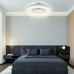 Ventilatore da Soffitto Zephir Plafoniera LED 30W Dimmer Telecomando