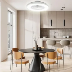 Ventilatore da Soffitto Zephir Plafoniera LED 30W Dimmer Telecomando