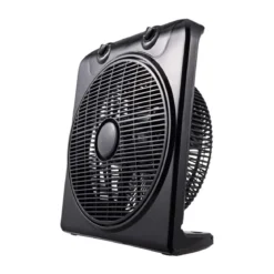 Ventilatore da Terra Pavimento Silenzioso Tavolo Portatile Grow Box Timer Nero