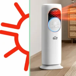 Ventilatore Nebulizzatore DCG Caldo 1800W Freddo 60W 3L Bianco Touch