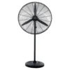 Ventilatore Nero da Pavimento Oscillante con 3 Velocità a Piantana