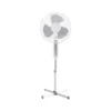 Ventilatore Oscillante Bianco Grigio Piantana Pavimento Pale Orizzontale