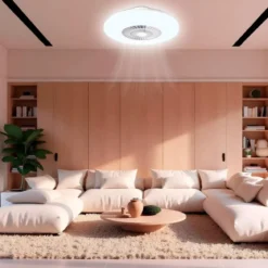 Ventilatore Plafoniera LED 45 W Zephir Luce RGB Telecomando 6 VelocitÃ