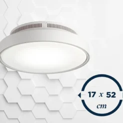 Ventilatore Plafoniera LED 48 W Zephir Luce Regolabile con Telecomando